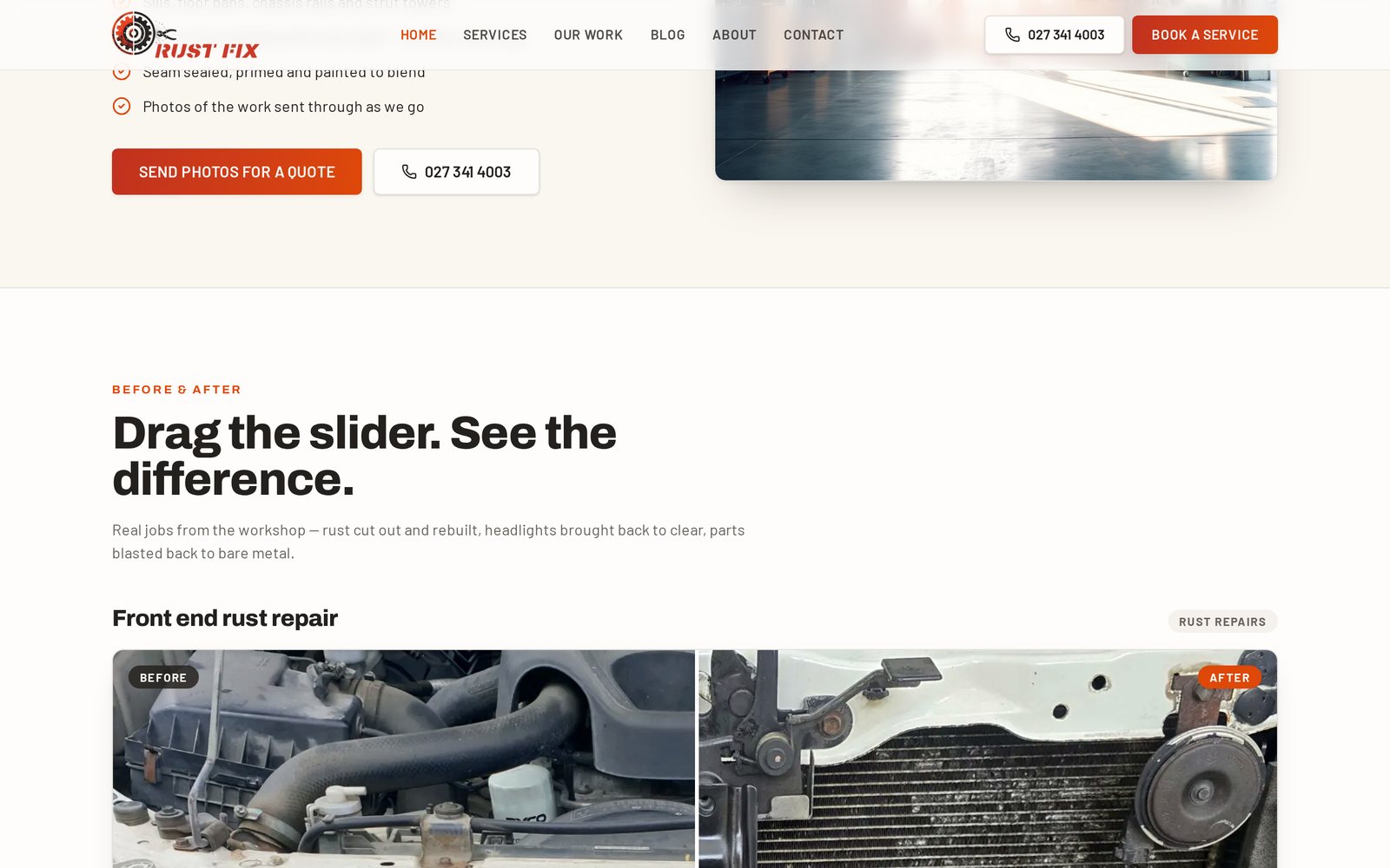Rust Fix website detail 2